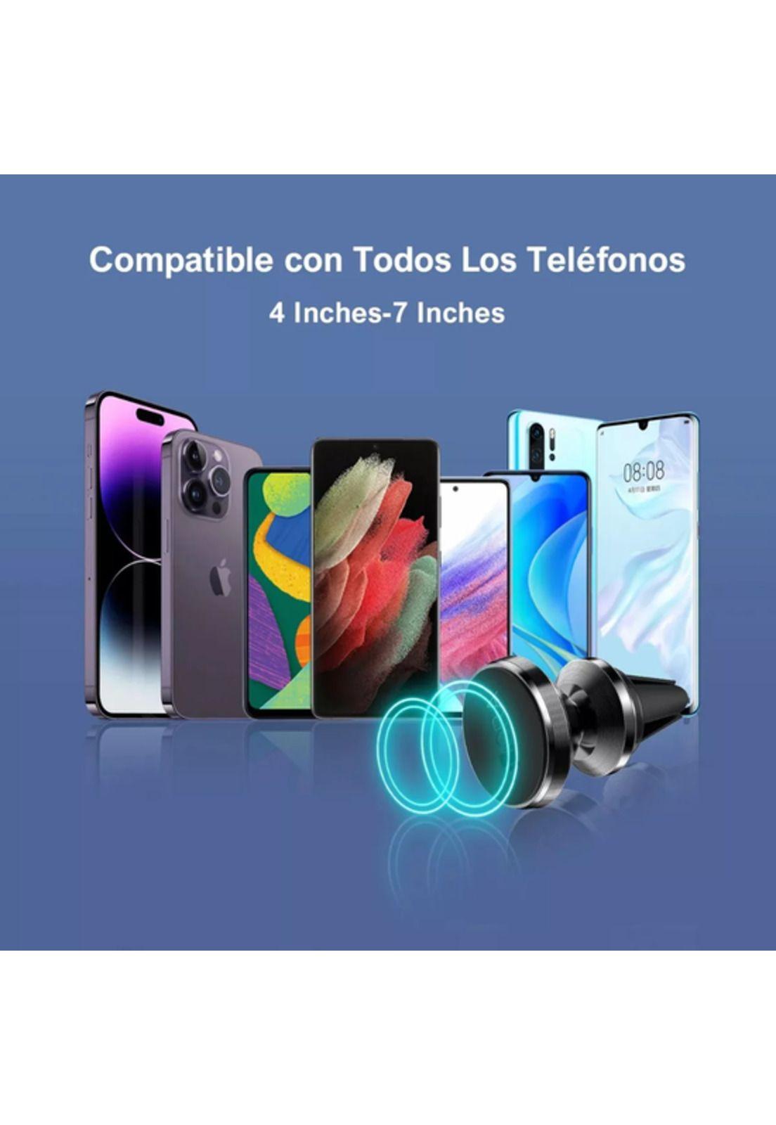 Soporte celular auto porta magnético imán rejilla aire pack 3-5
