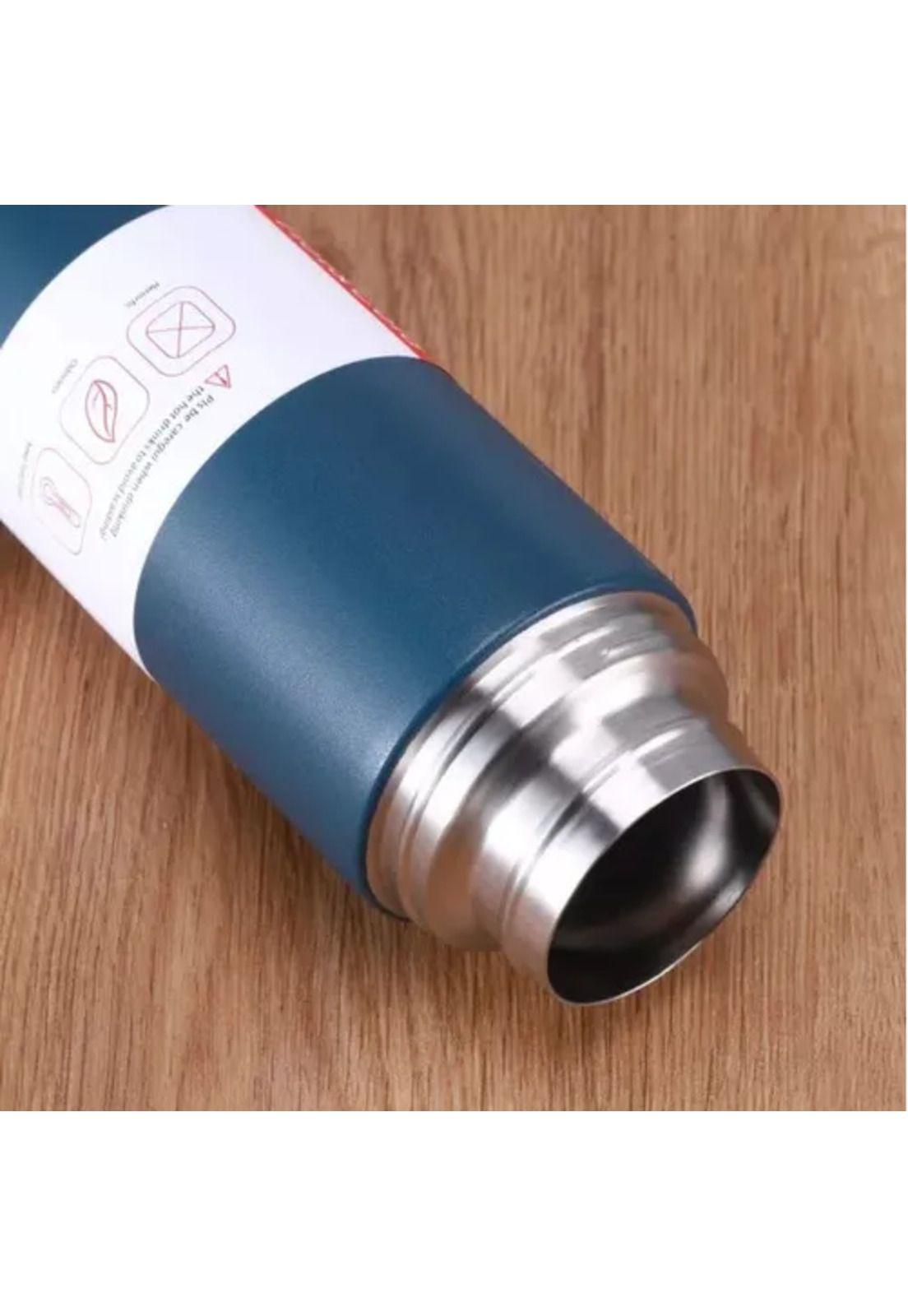Kit de termos de acero inoxidable para 3 tazas de café, té y agua, color azul-3