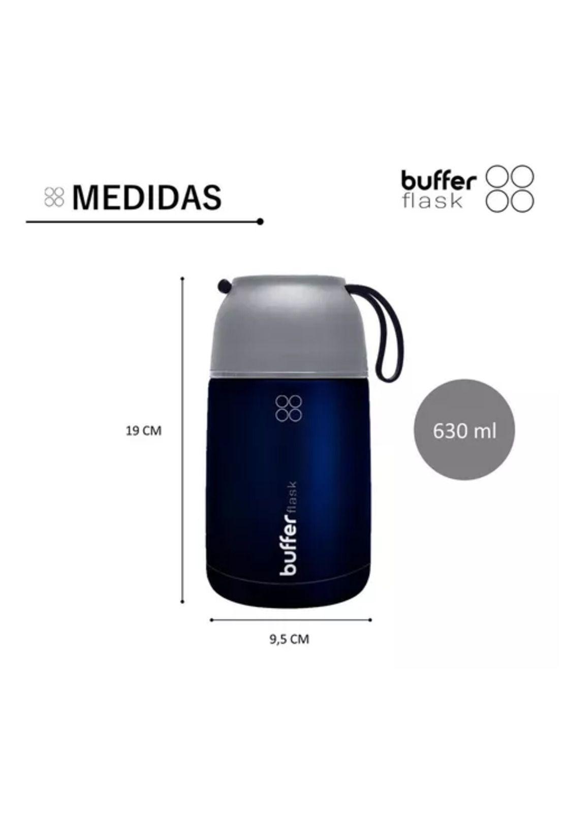 Termo de comida y líquido Buffer, multipropósito, 630 ml + cuchara-6