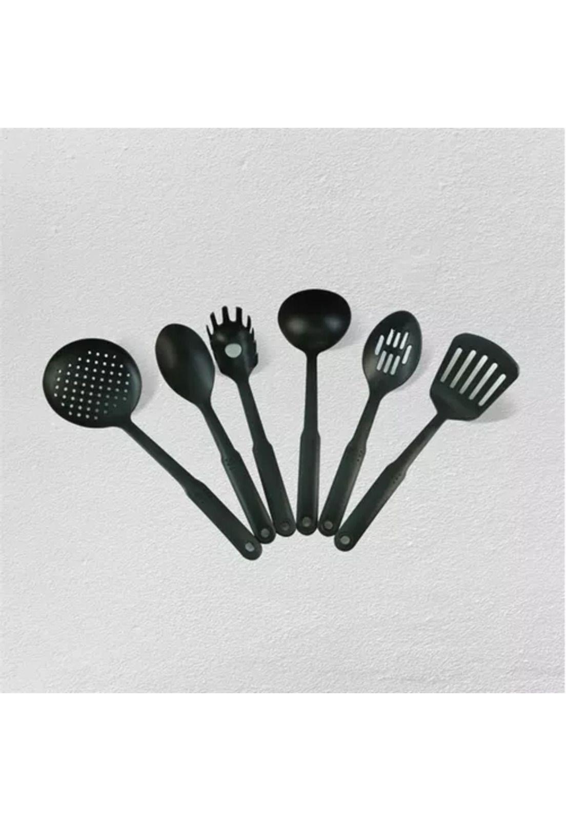 Set de batería de 13 piezas, antiadherente, Royal Mark, ollas y sartén, color negro-4