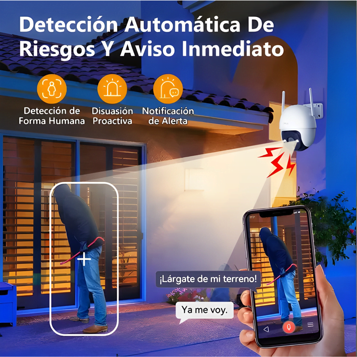 Imou Cámara Seguridad Dk7 Exterior Wifi 3mp Detección Plus-3