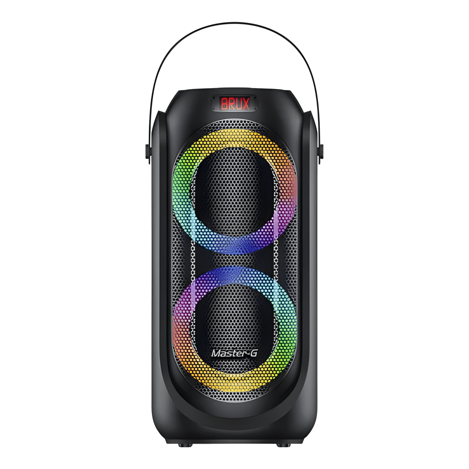 Parlante bluetooth karaoke 6,5 x2 30w tws radio fm Negro-1