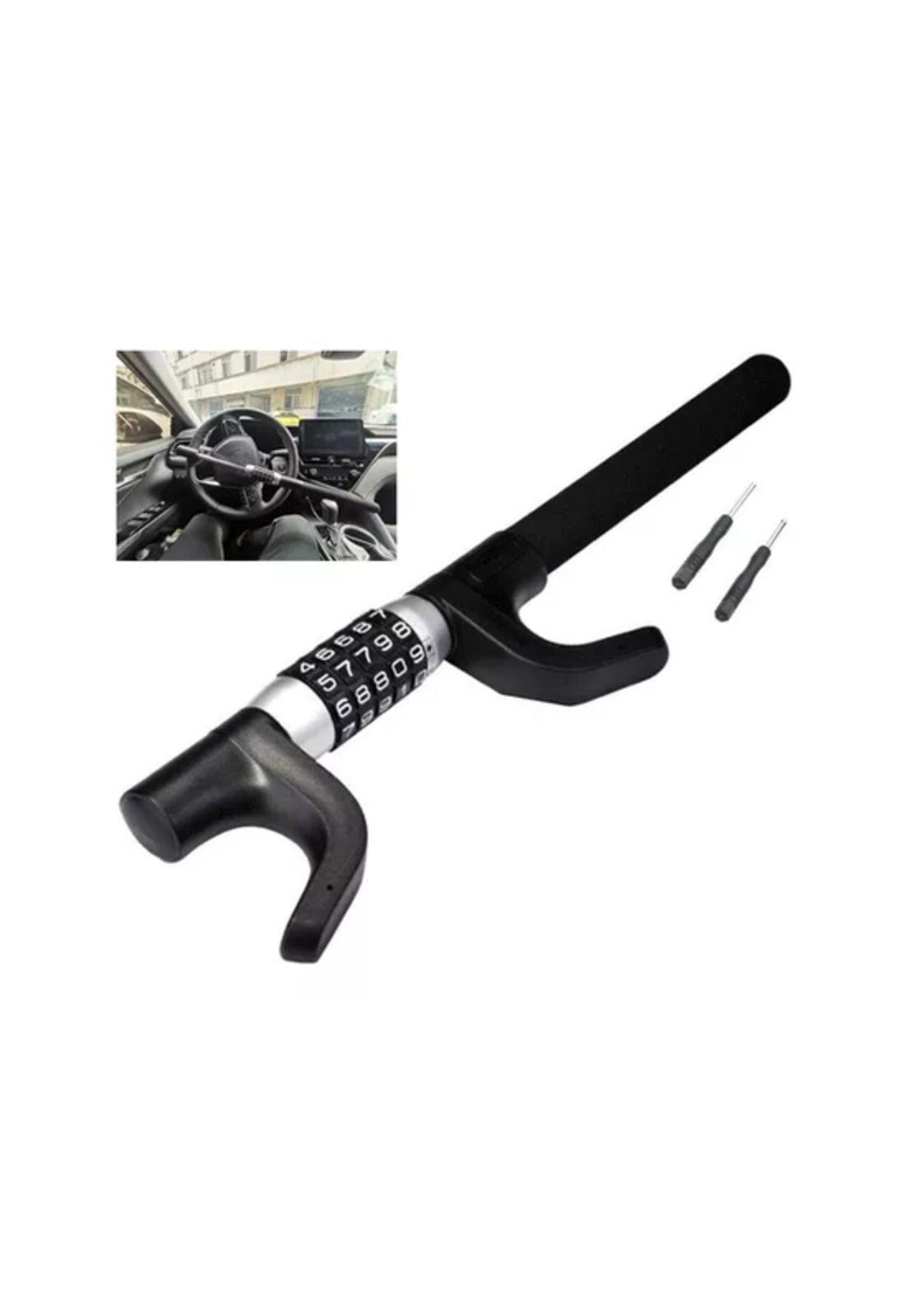 Trabavolante Con Clave Universal, Bloqueo De Volante Negro-1