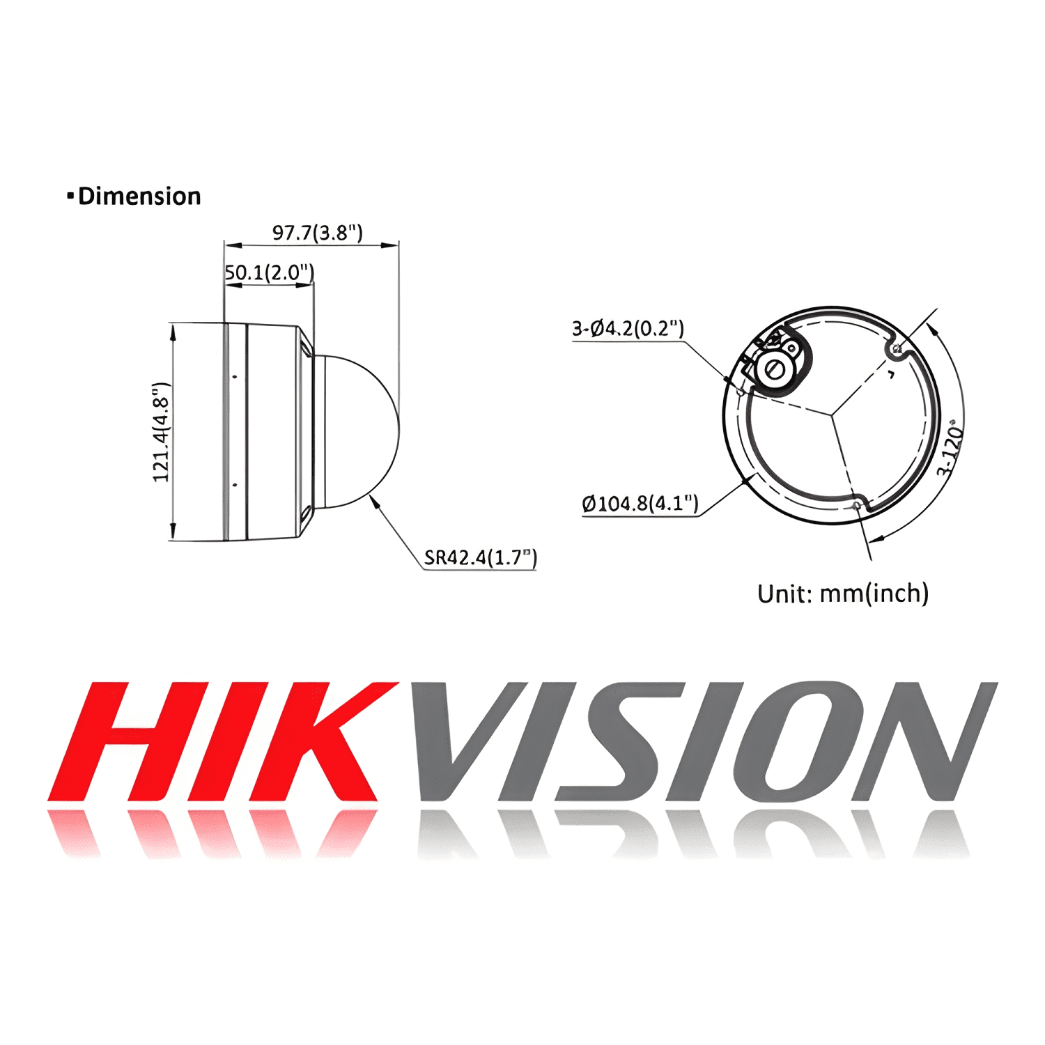 Cámara Ip Antivandalica Hikvision con Micrófono Blanco-3