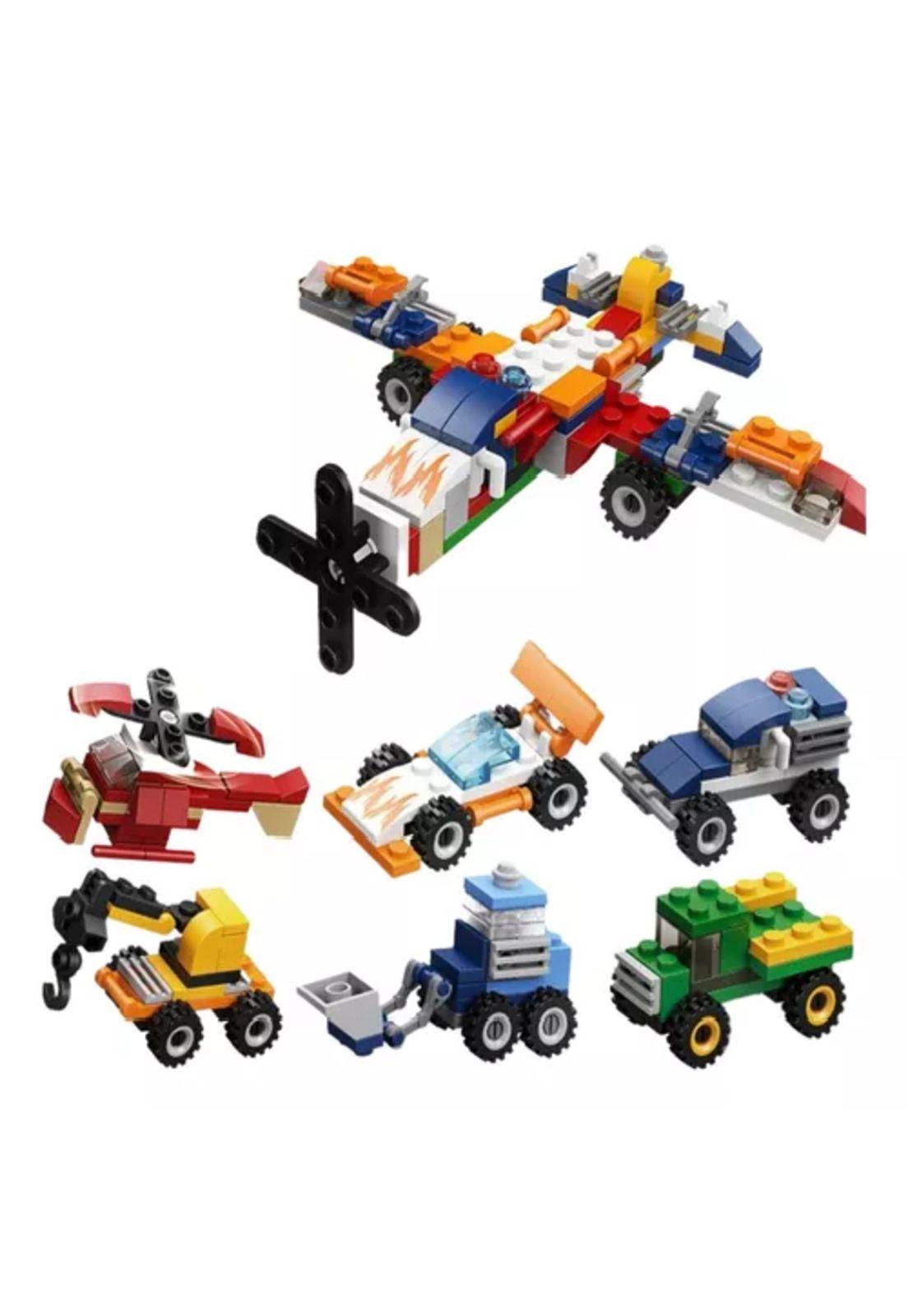 Bloques de construcción figuras de transporte 6 en 1-0