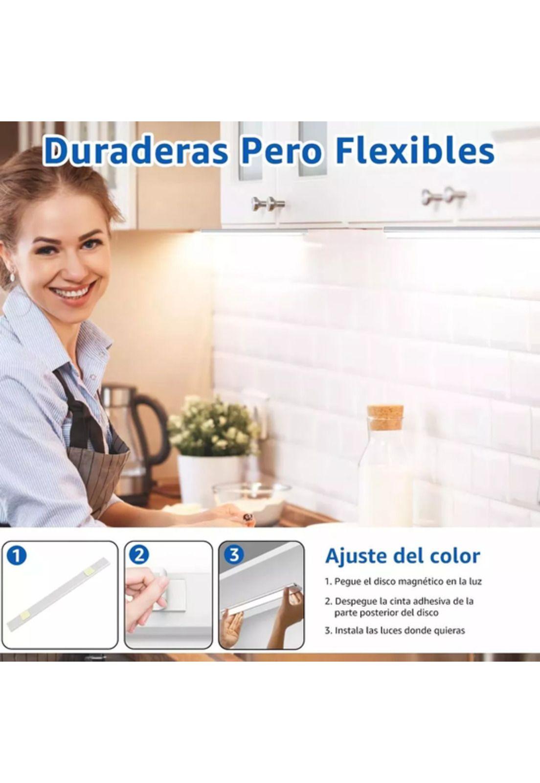 Luz clóset barra con sensor movimiento 30cm lámpara armario blanco-3