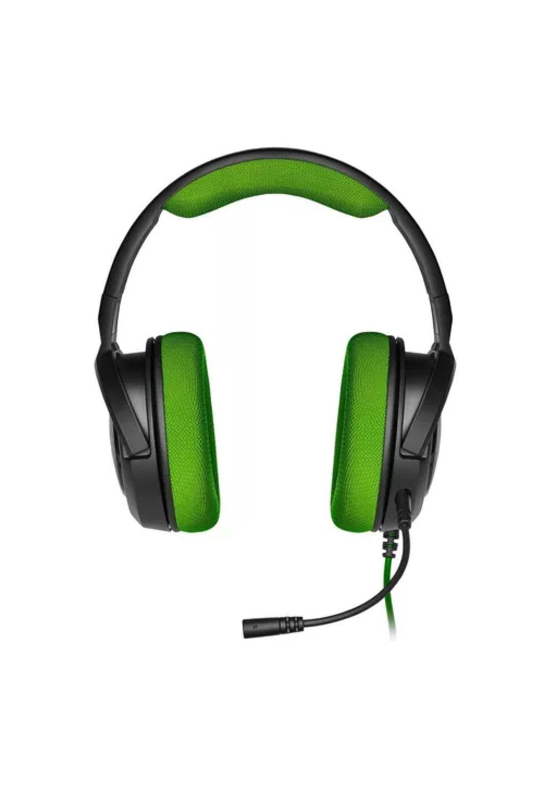 Auriculares gamer Corsair HS35 stereo carbon verde-1