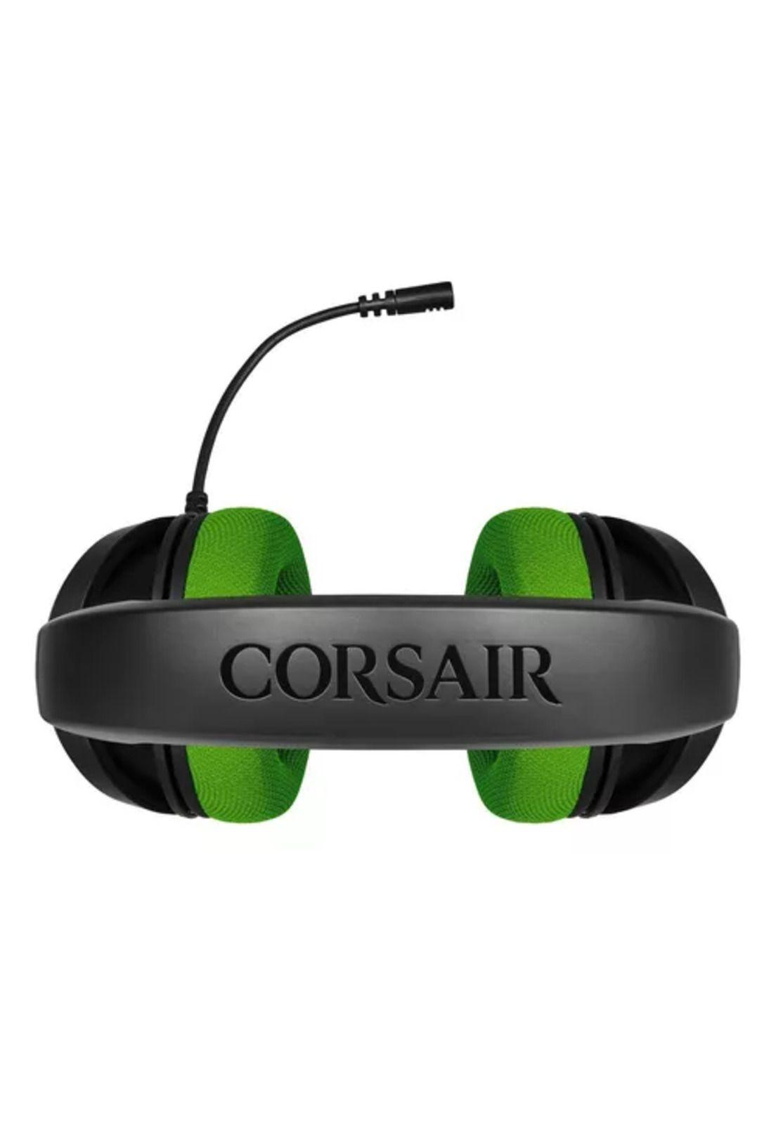 Auriculares gamer Corsair HS35 stereo carbon verde-5