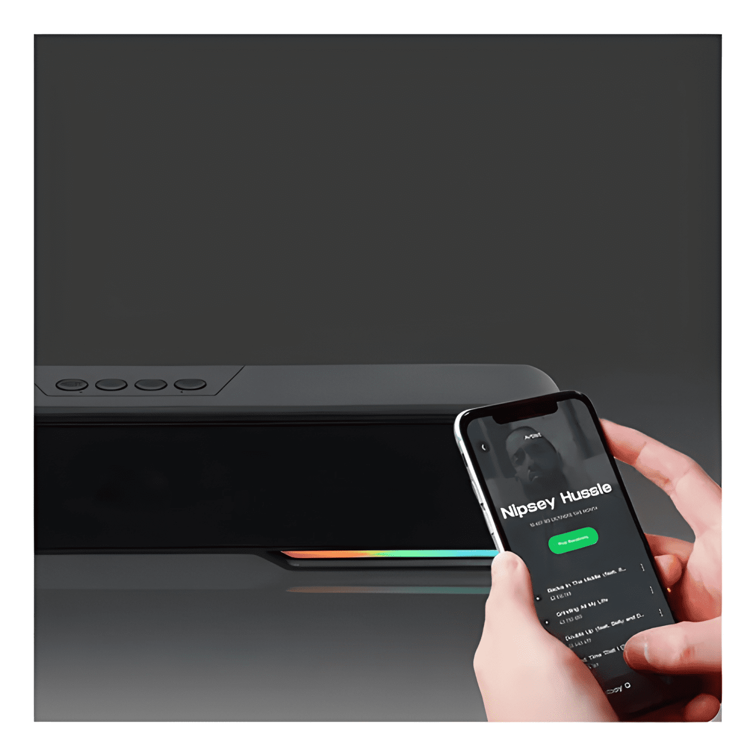 Soundbar parlante gamer bluetooth luces rgb 1200mah Negro #2-4