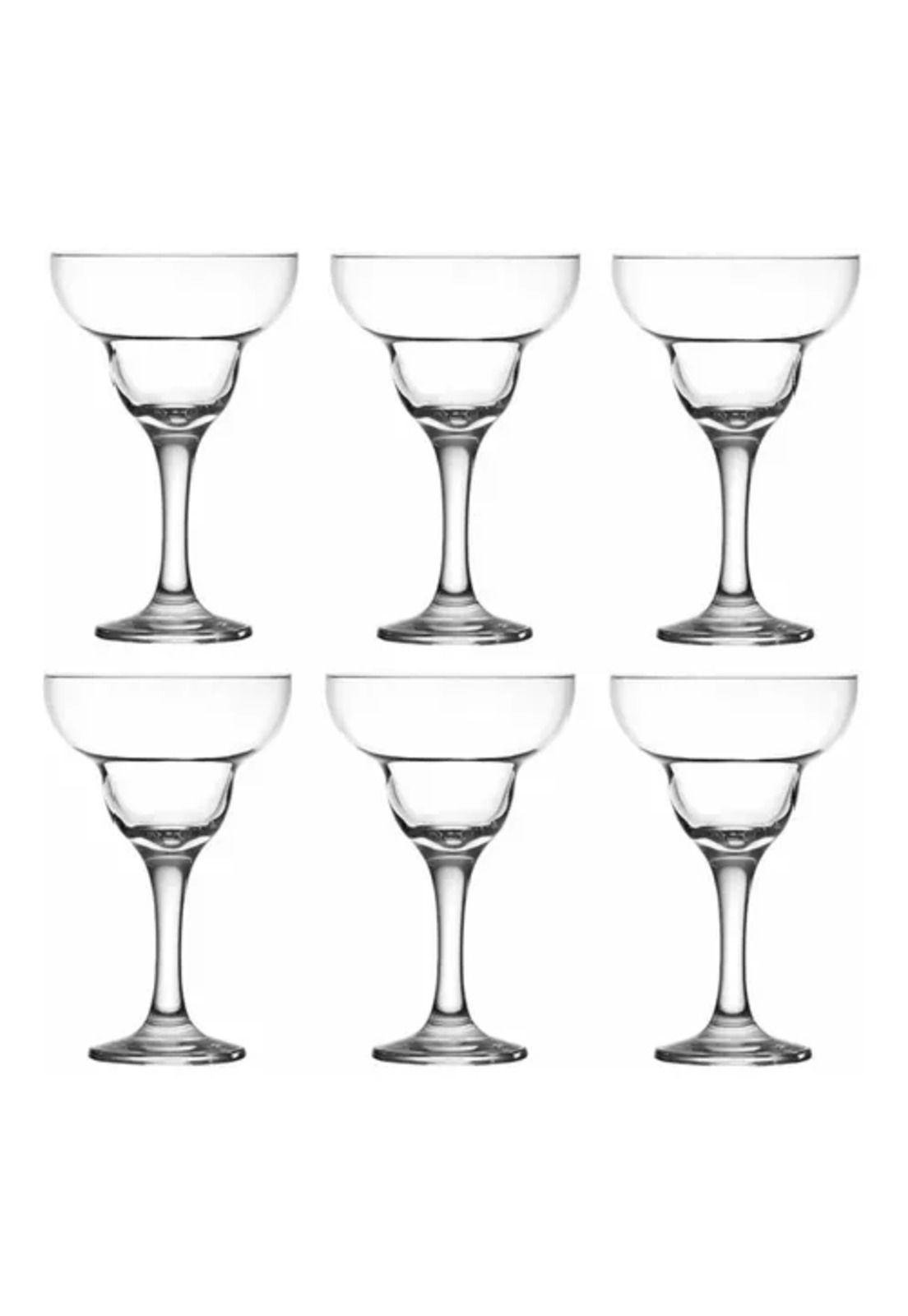 6 copas margarita para cóctel, 335 ml, color transparente-3