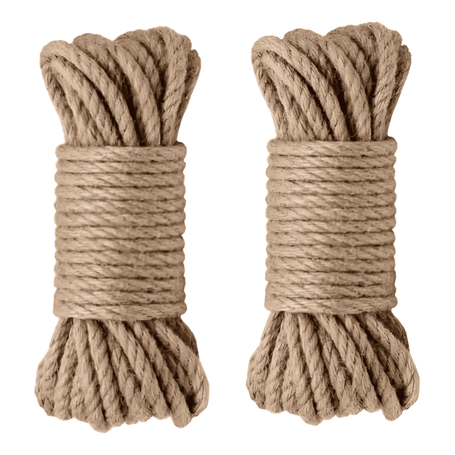 Pack x2 cuerda cáñamo yute sisal mecate 20 m 10 mm #2-0