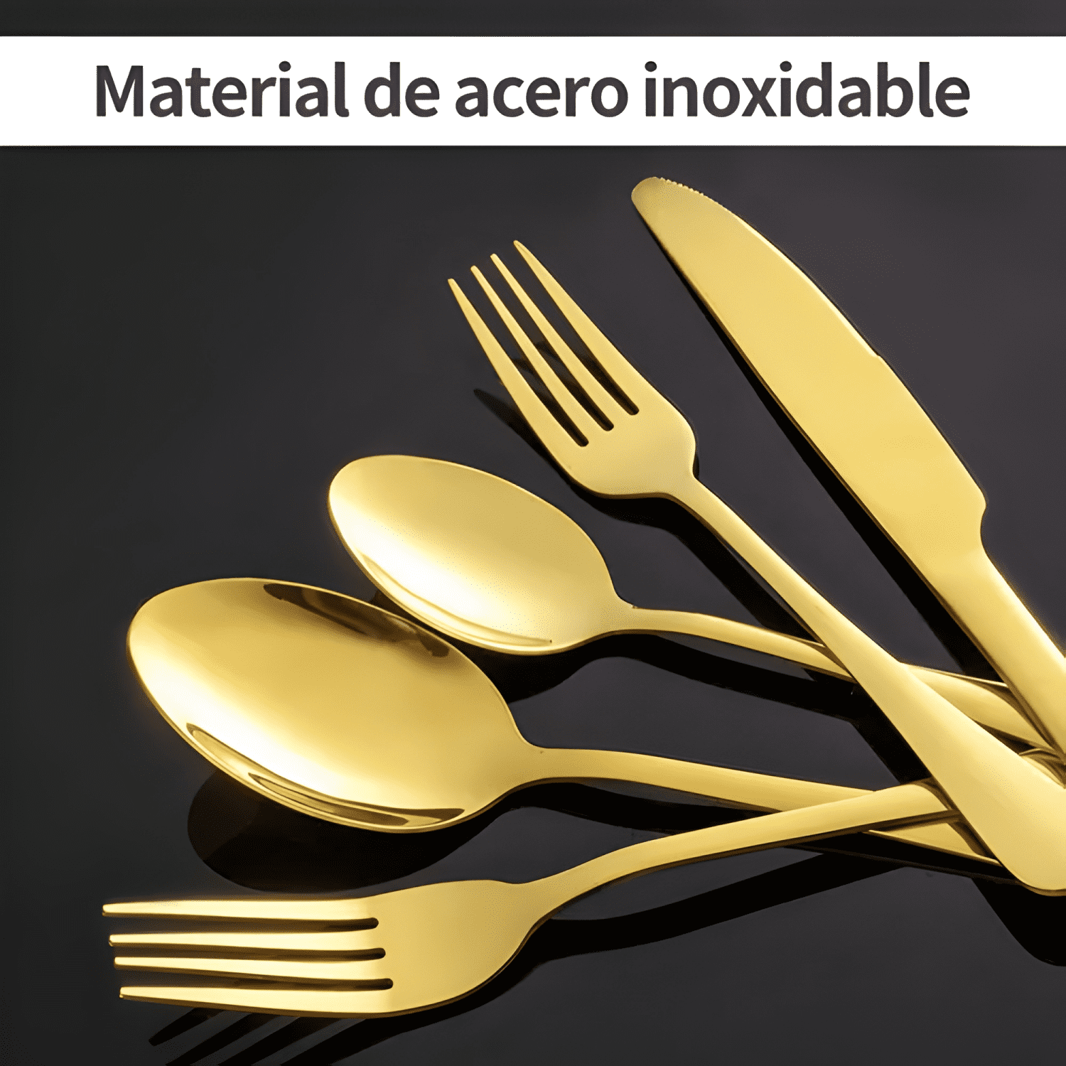 Juego de cubiertos de acero inoxidable, 30 piezas #1-3