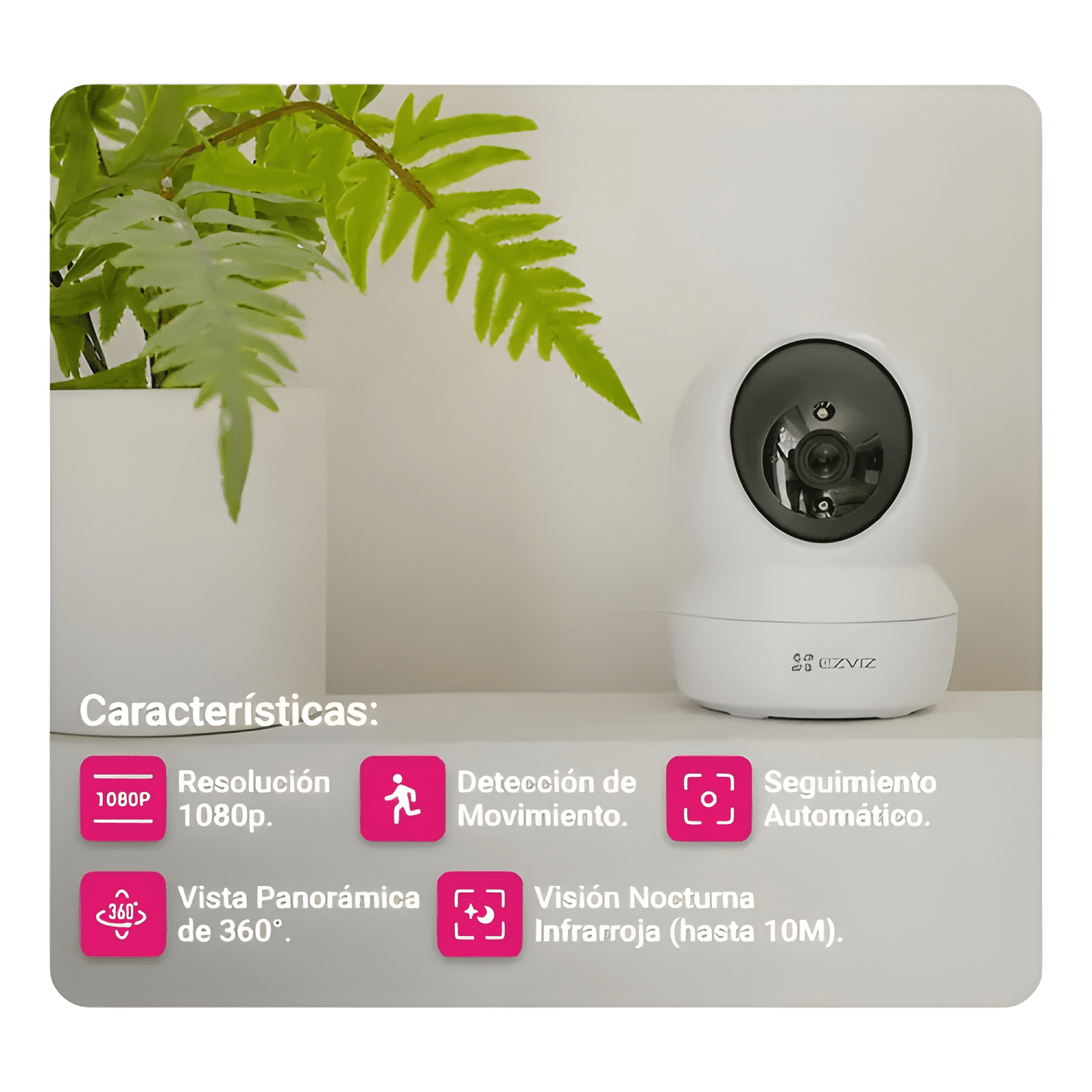 Cámara de Seguridad Domo Ezviz H6C Blanco-4