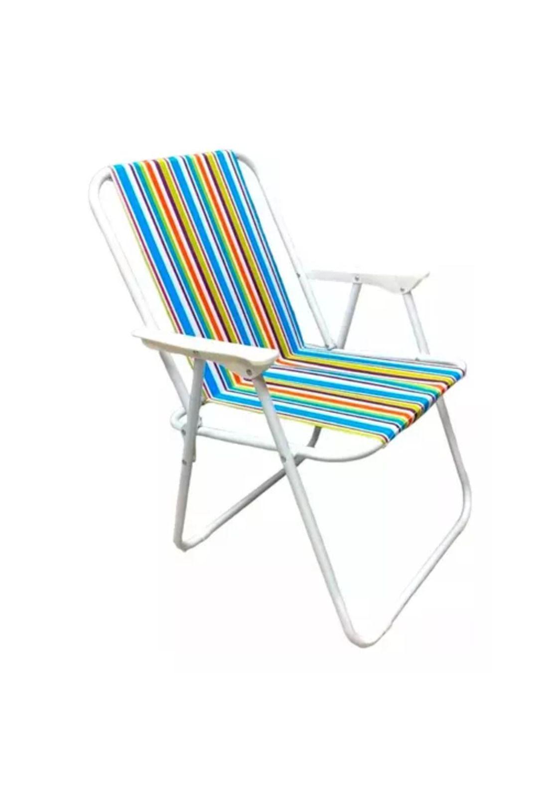 Silla de playa plegable multicolor-0