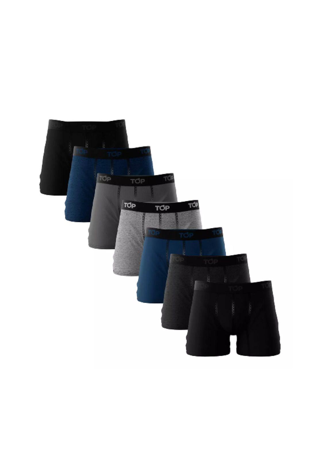 Bóxer medio algodón talla XL, pack de 7, C5 Top-2
