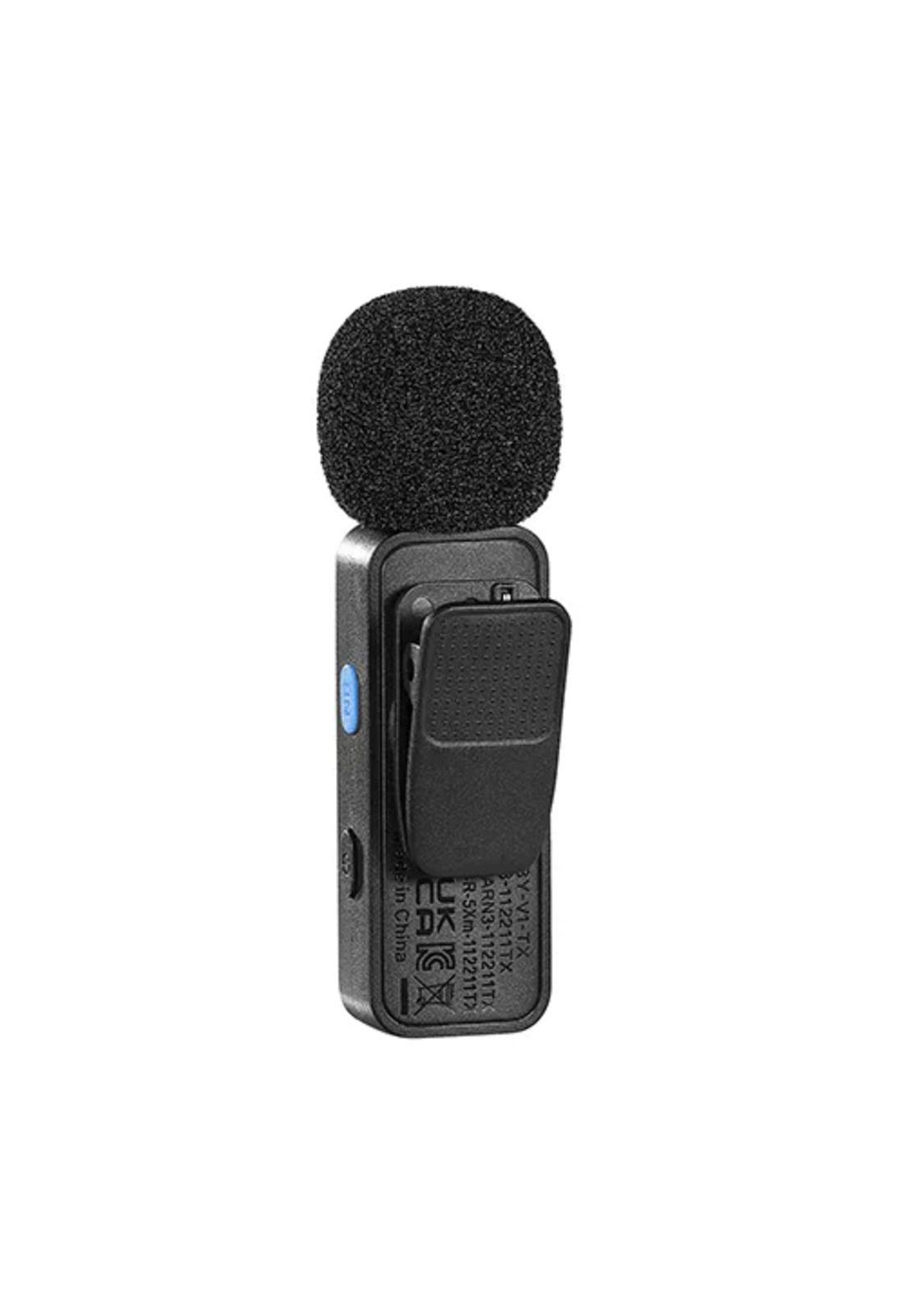 2 micrófonos inalámbricos de solapa Lavalier Boya BY-V2, compatibles con iPhone-2