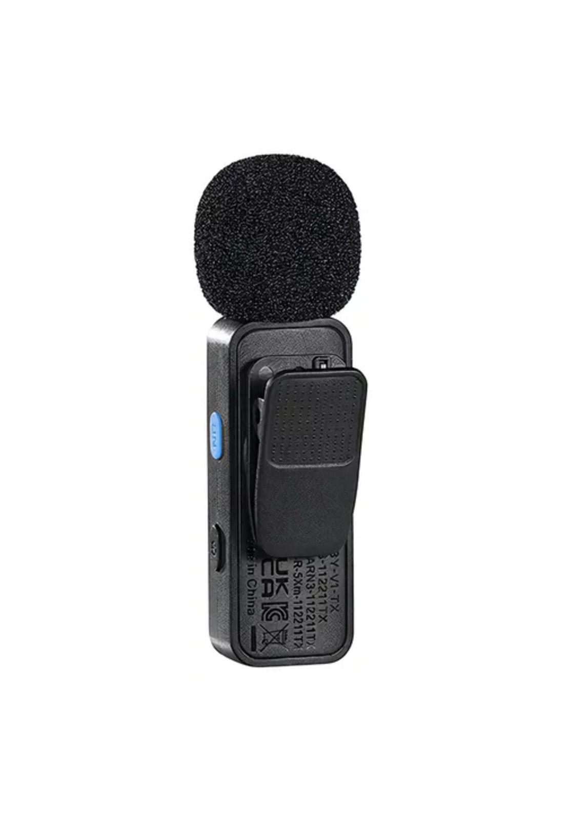 2 micrófonos inalámbricos de solapa Lavalier Boya BY-V2, compatibles con iPhone-5