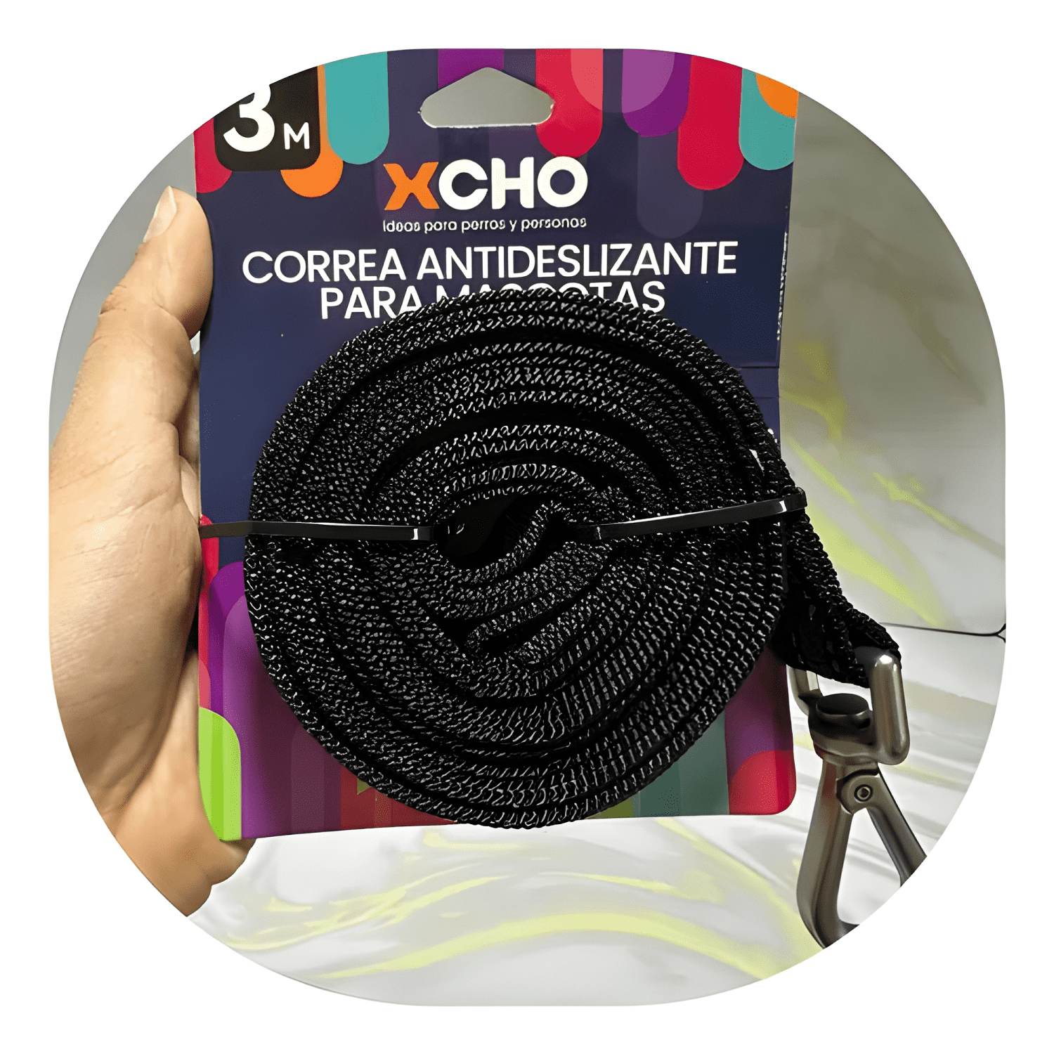 Correa para perros larga resistente plana 3m x 2.3cm-2