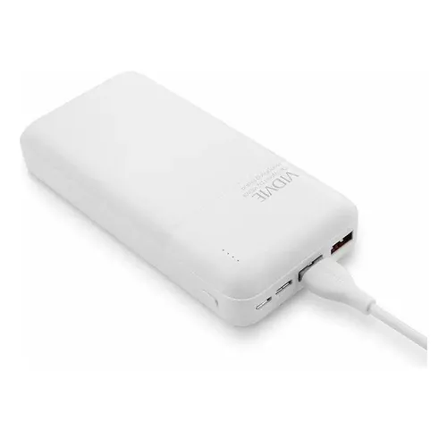 Cargador portátil power bank 20000 mAh Vidvie color blanco-2