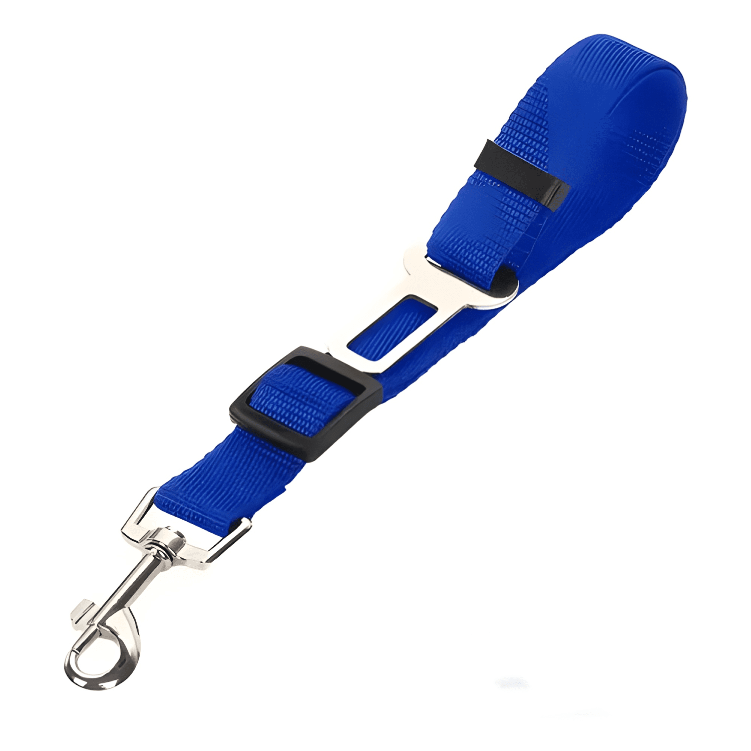 Cinturon seguridad mascota perro auto ajustable correa Azul-2