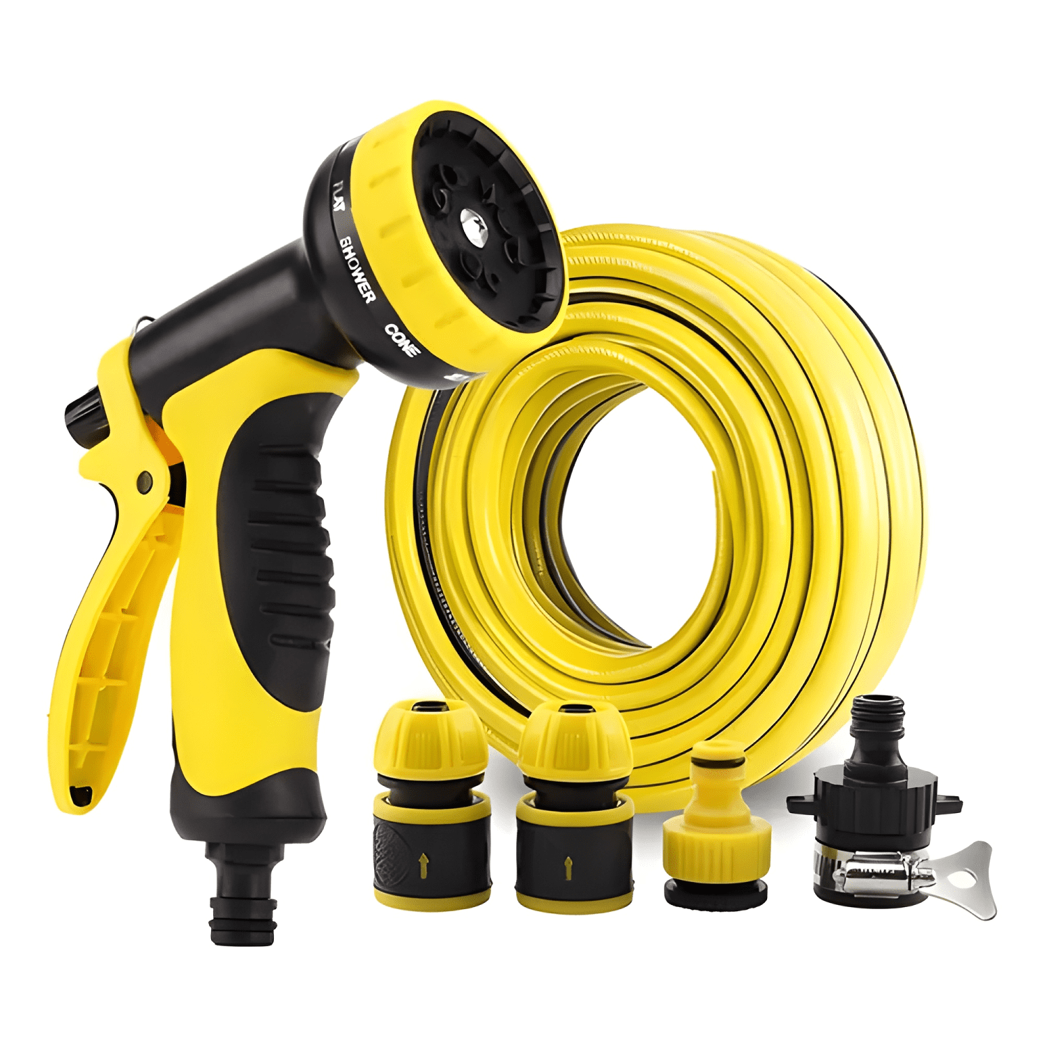 Manguera retráctil carrete y pulverizador accesorios jardín-4