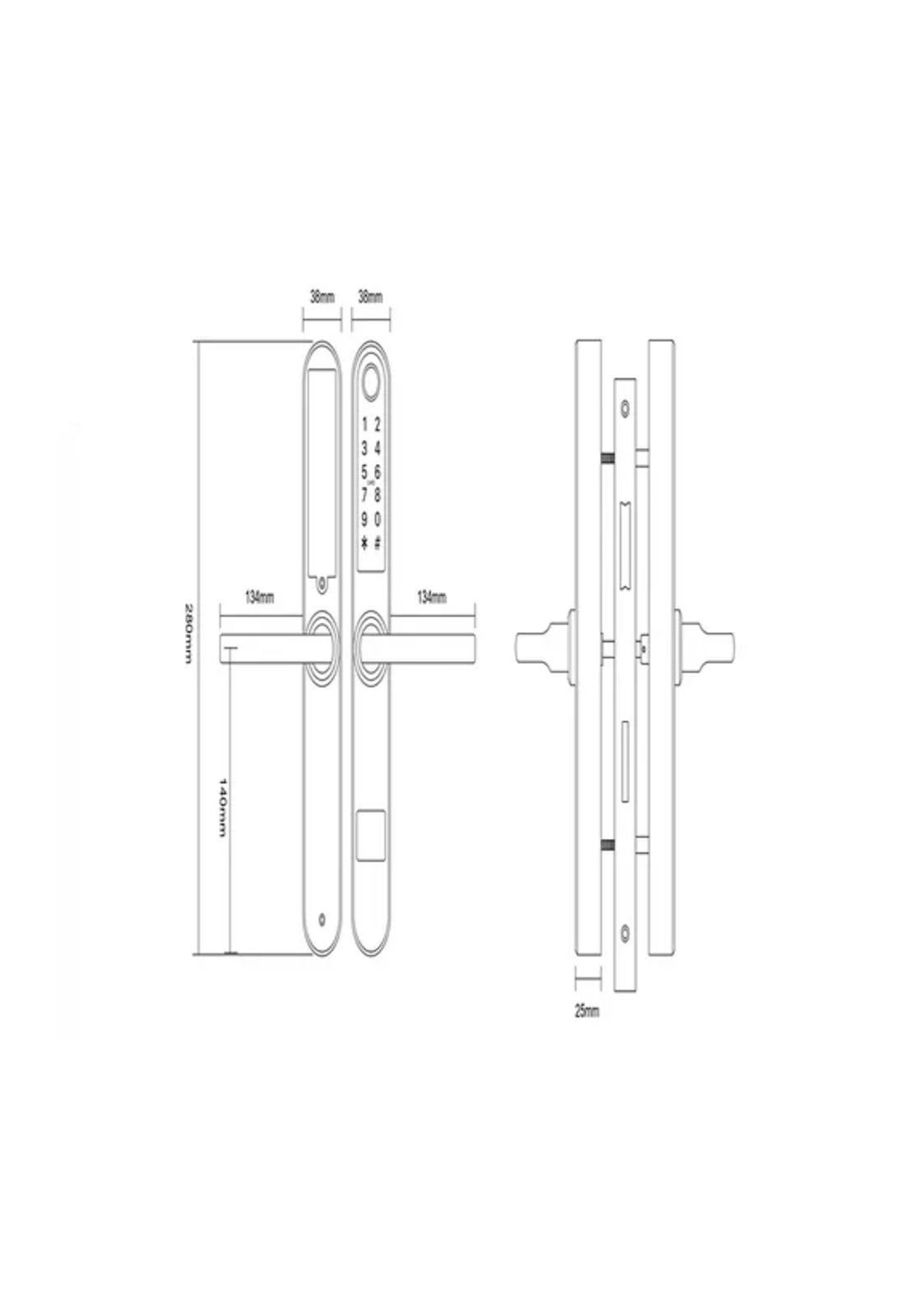 Cerradura Digital S31B Acceso Principal Reversible-2