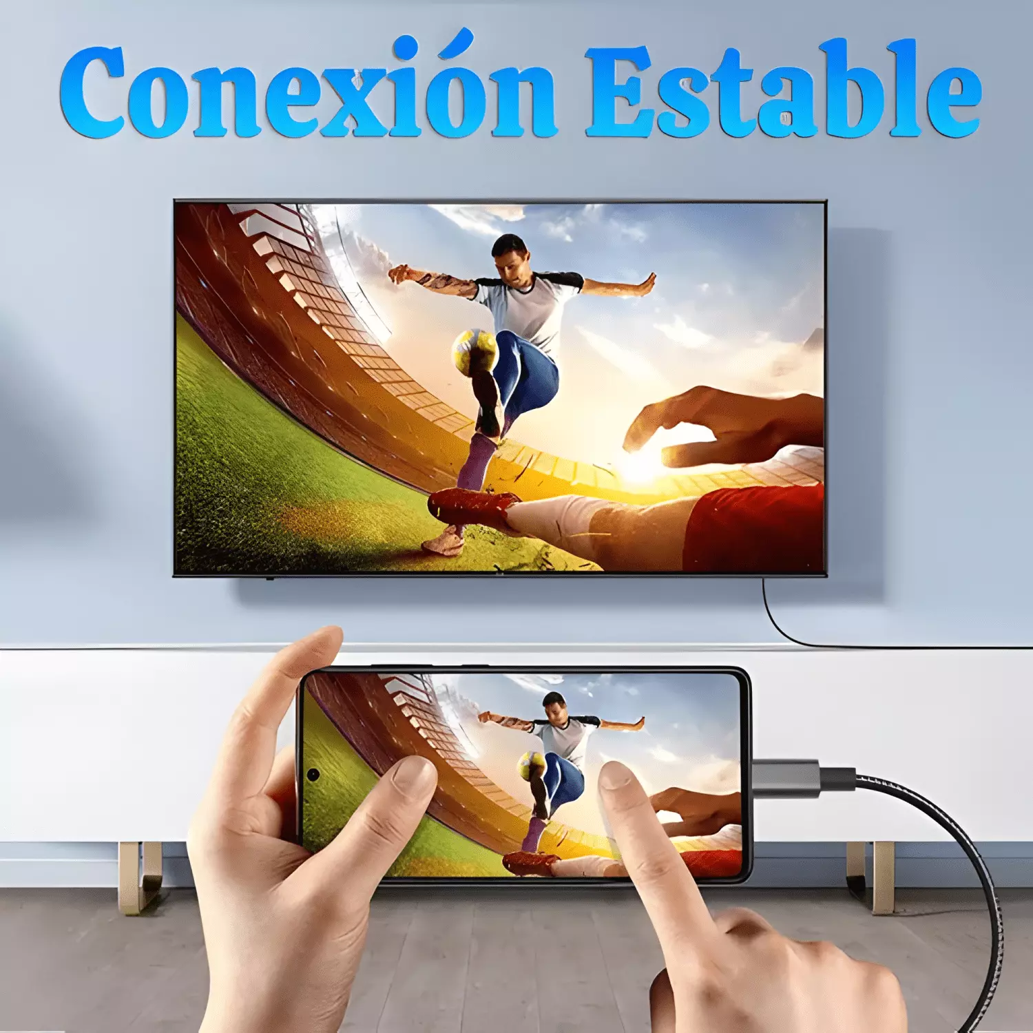 Cable USB c a HDMI 4k a 60hz 2m para oficina proyector TV-2