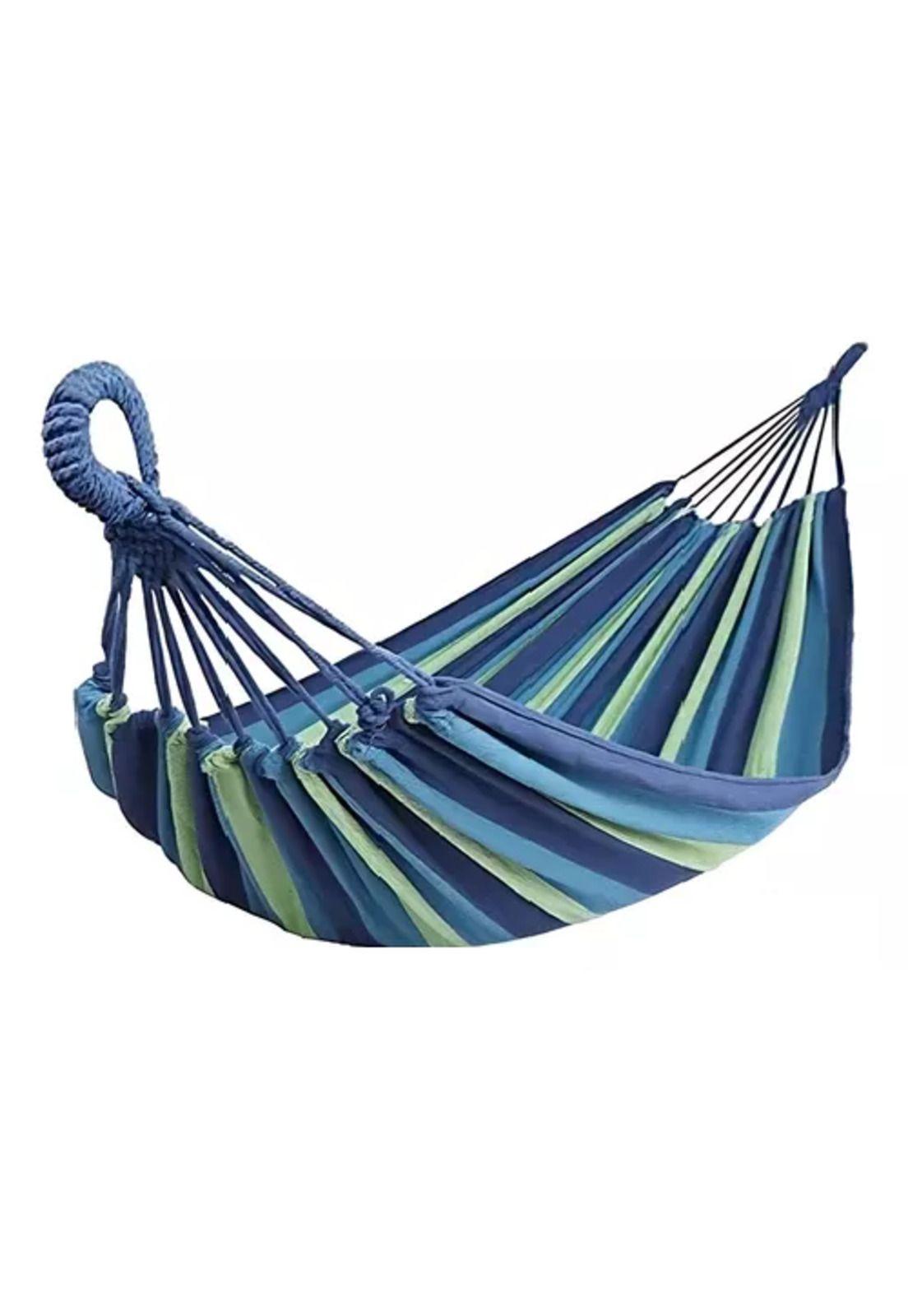 Hamaca camping 1 plaza 80x189 cm azul-0