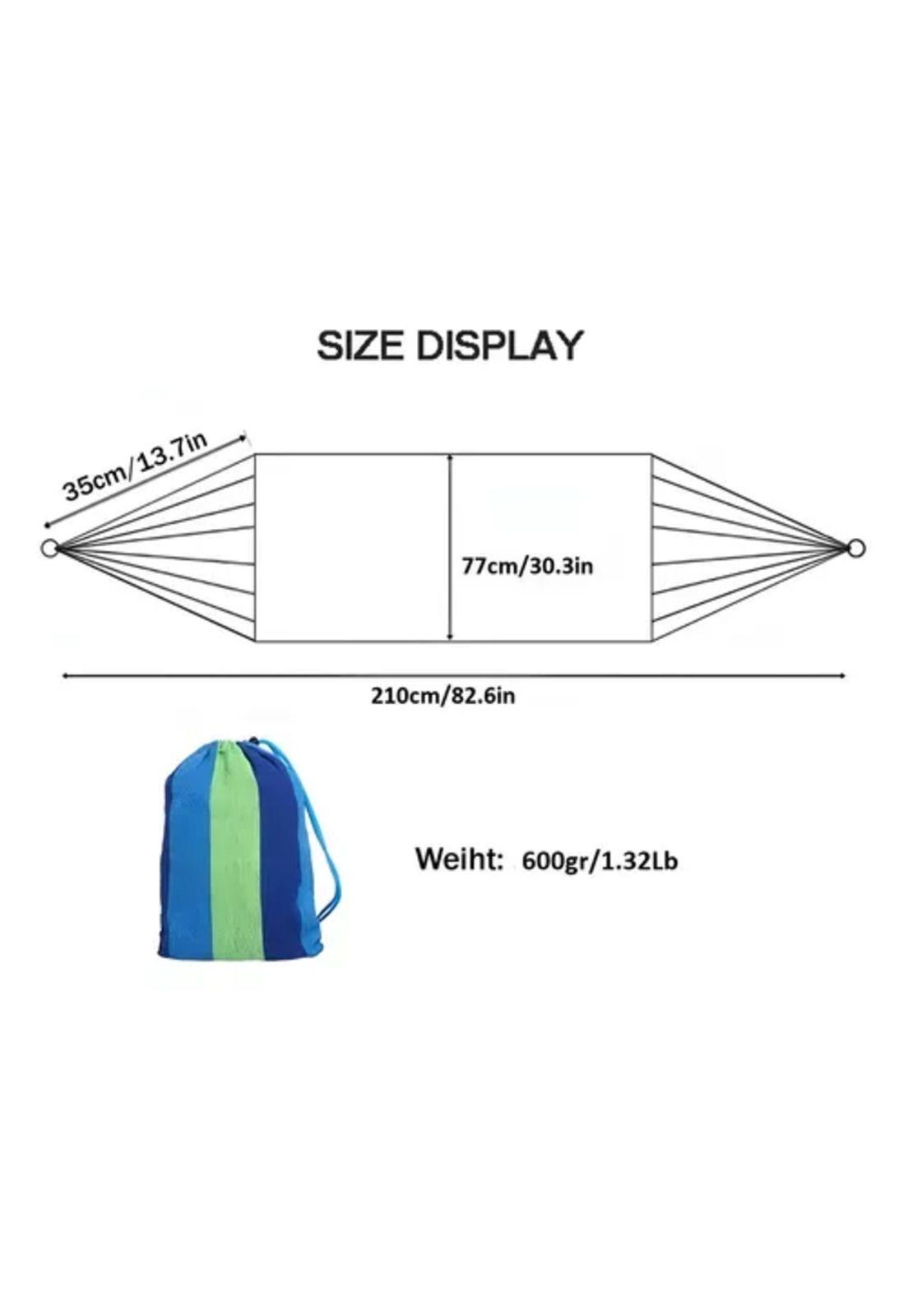 Hamaca camping 1 plaza 80x189 cm azul-4