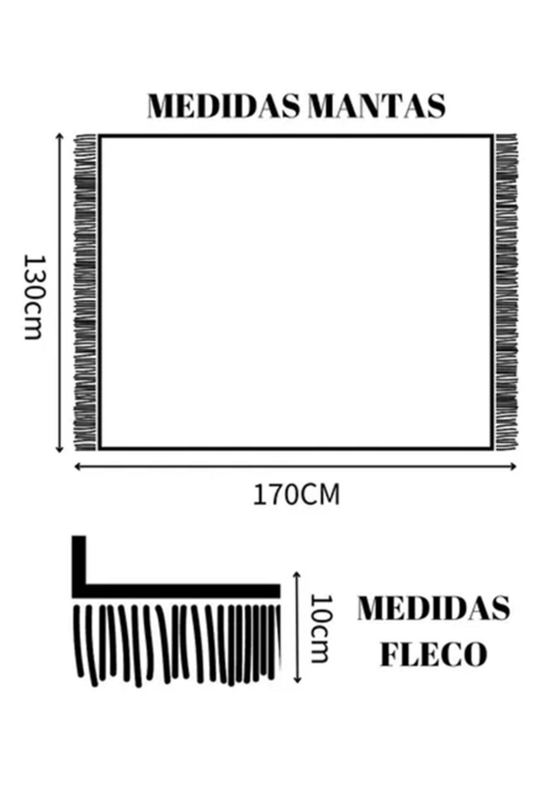 Manta decorativa tejida para sillón, piecera o cama color marrón-2