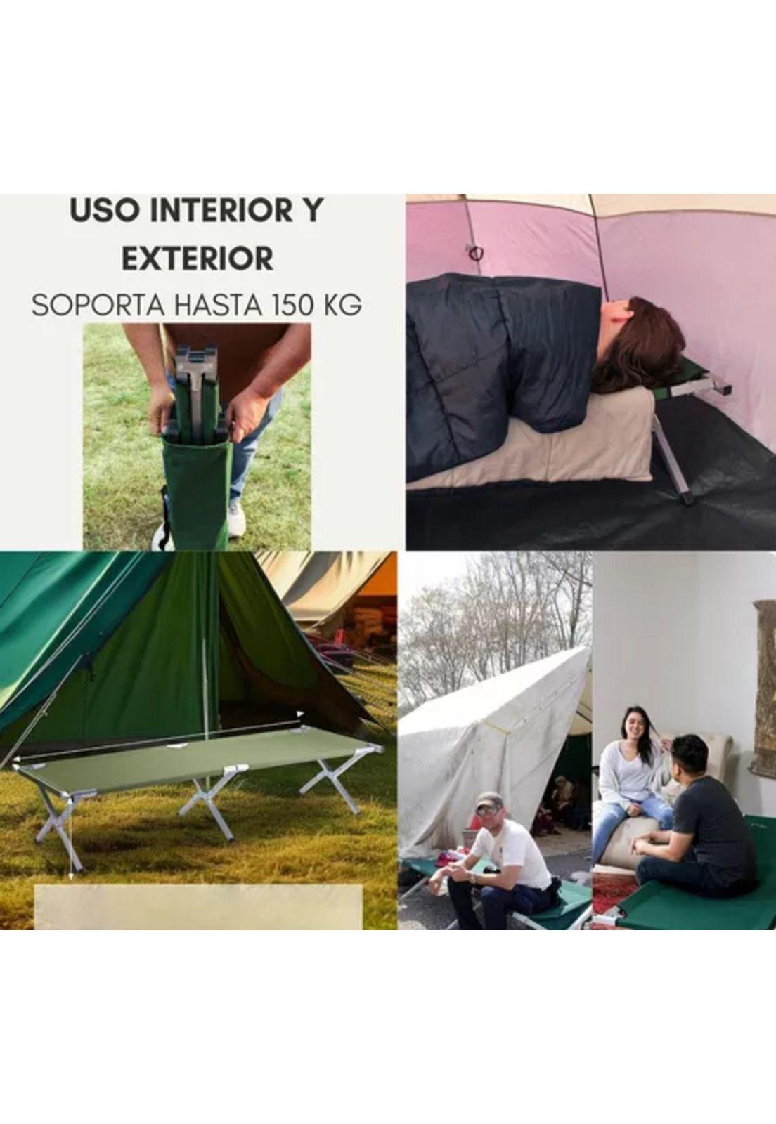 Catre cama campaña camping plegable portátil outdoor militar verde-8