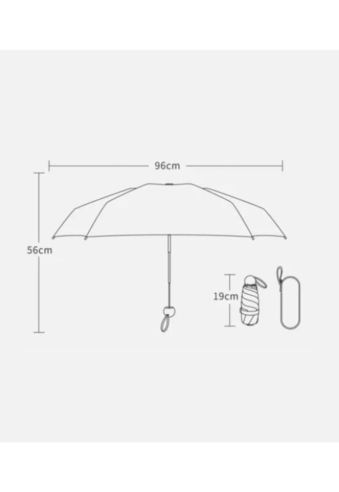 Rayos uv mini paragua bolsillo sombrilla plegable 8huesos be-2