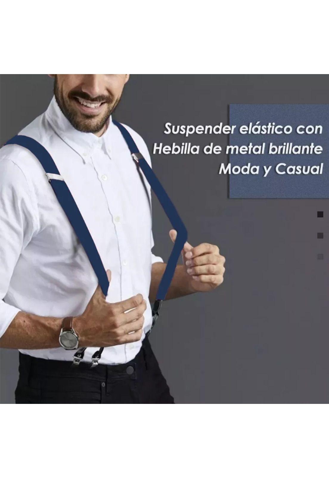 Suspensor ajustable y elástico con caja, azul-4