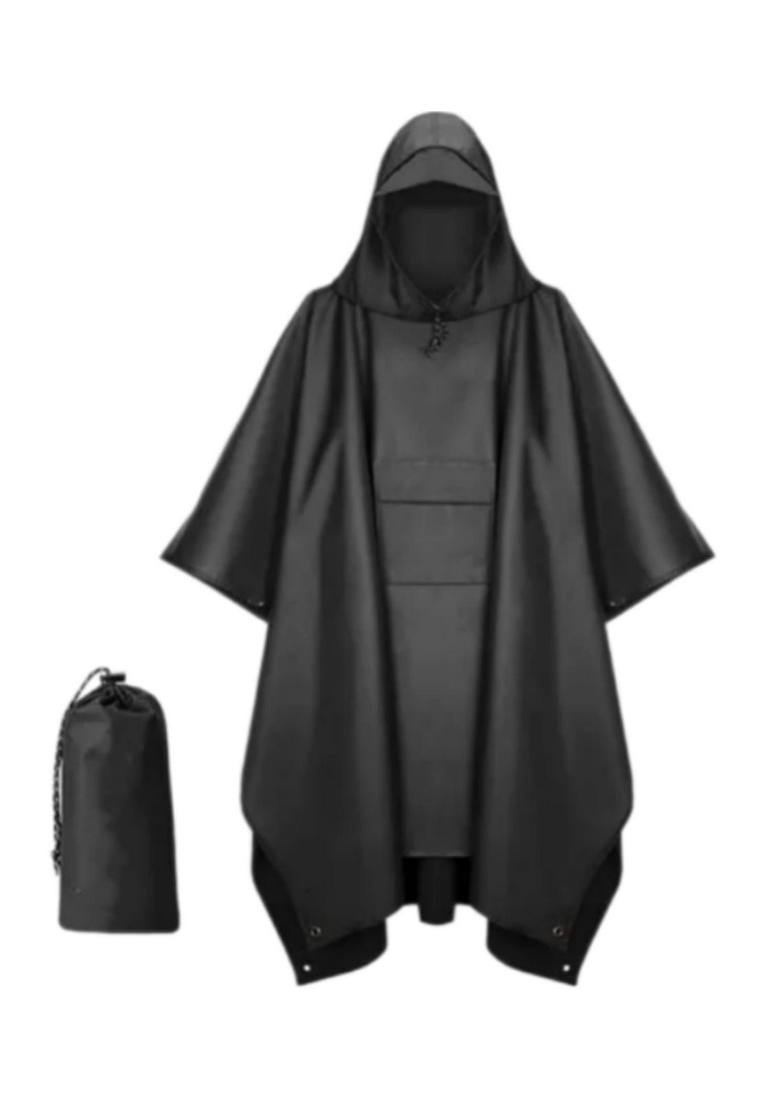 Poncho Impermeable Sin Olor Suave Capa Impermeable 213*142cm-0
