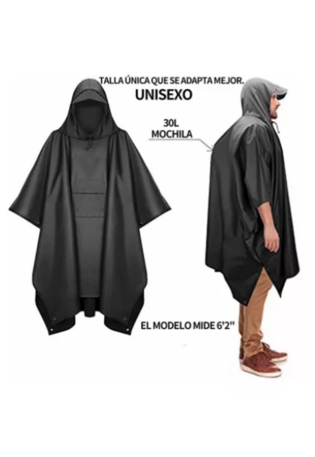 Poncho Impermeable Sin Olor Suave Capa Impermeable 213*142cm-1