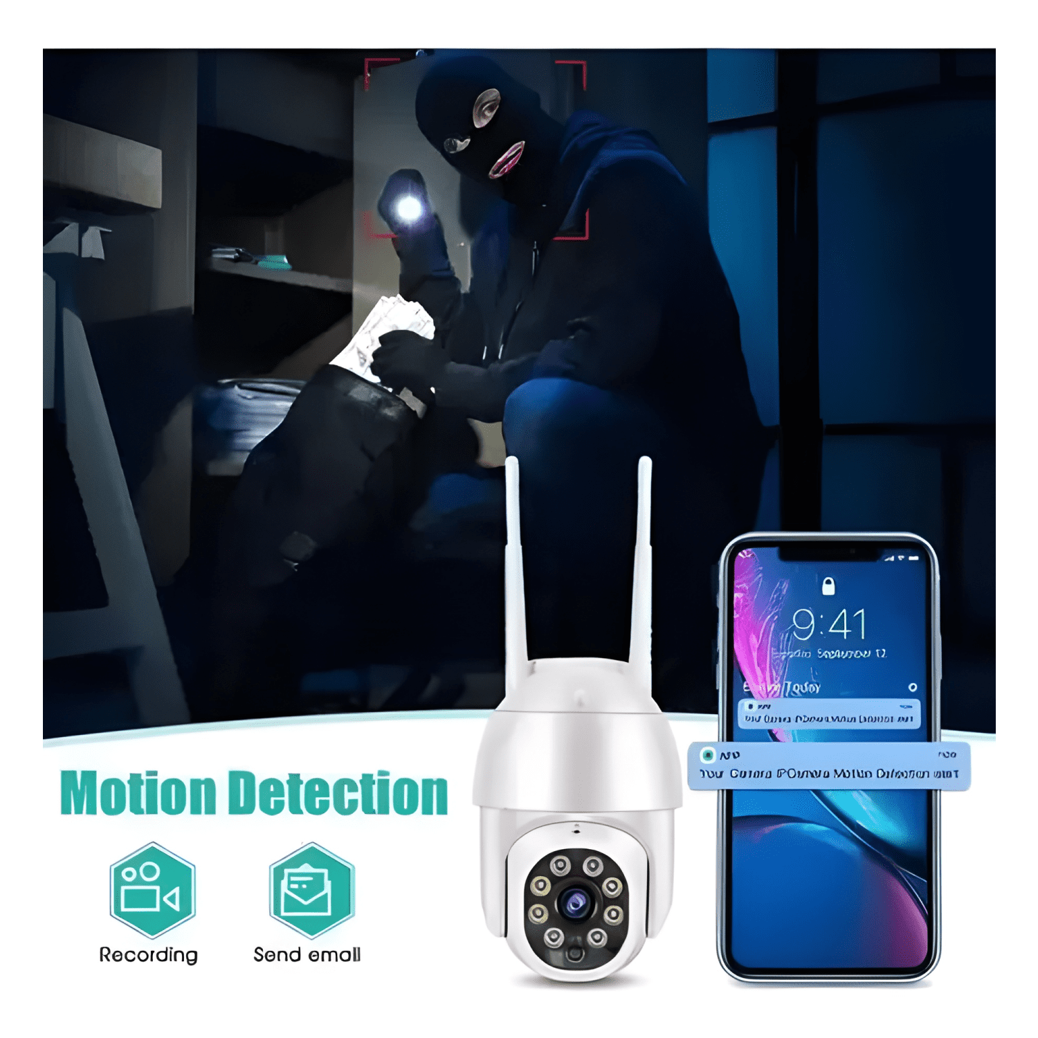 Camara Ip Wifi Exterior 1080p Inalambrica Hd-2