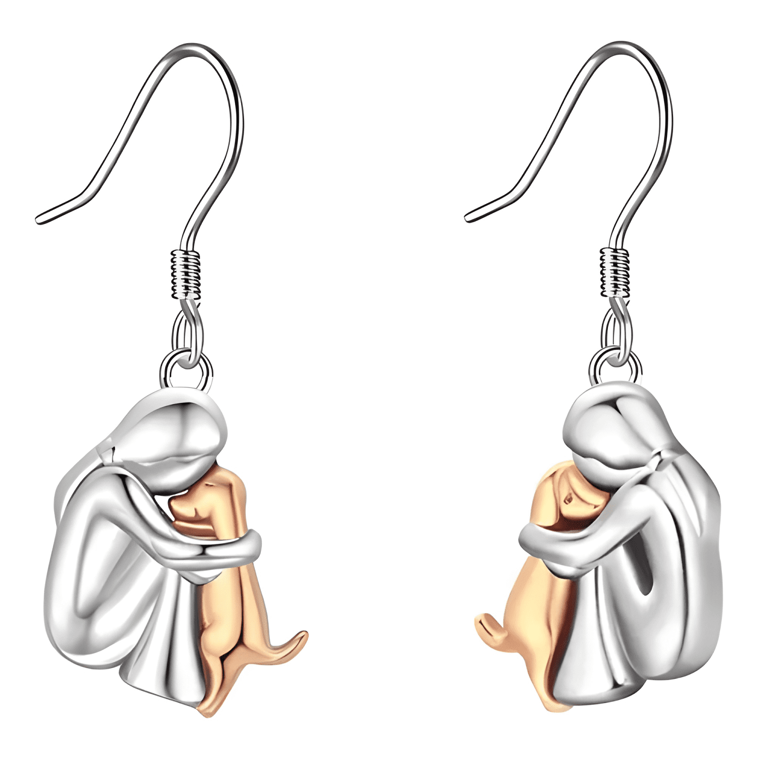 Aros Mujer Perro Pendientes Plata 925 Mascota Joya Regalo-4