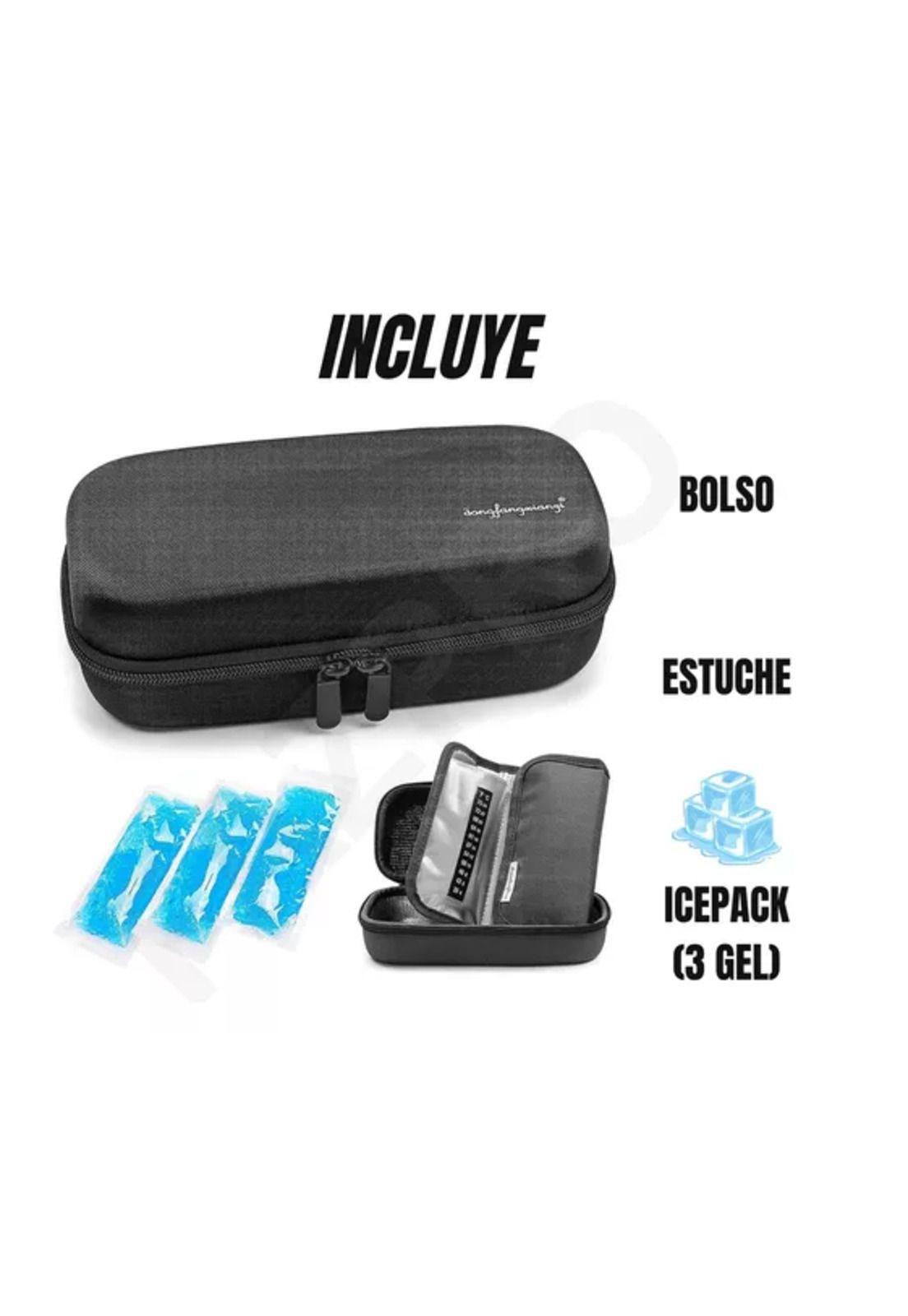 Bolso cooler para insulina diabéticos, incluye 4 hielos-2