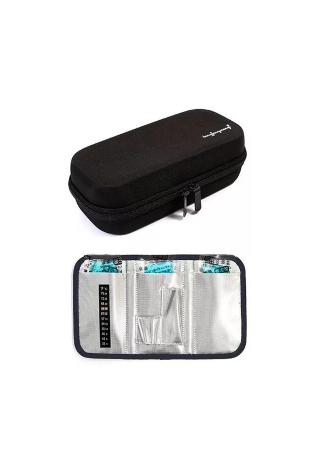 Bolso cooler para insulina diabéticos, incluye 4 hielos-3
