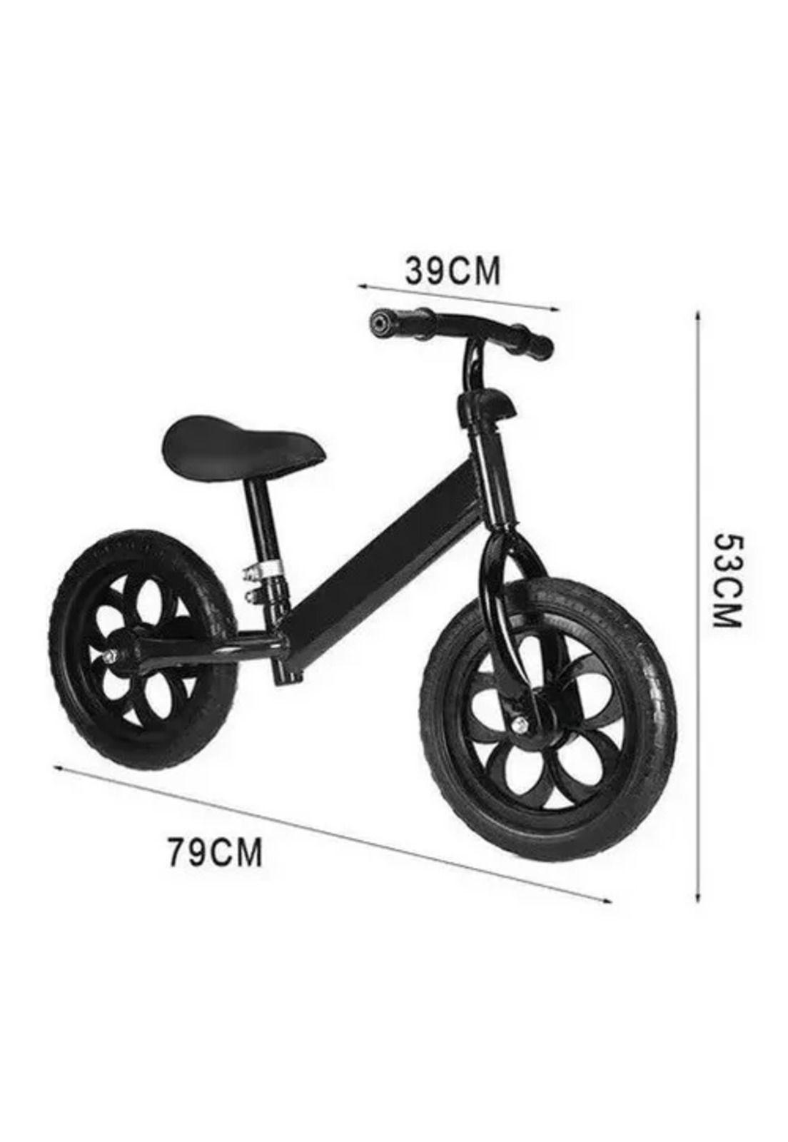 Bicicleta de equilibrio sin pedales para niños roja rueda de colores-2