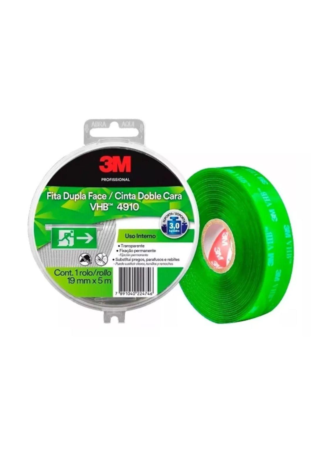 Cinta Doble Contacto VHB 4910 19mm x 5m 3M Transparente-2