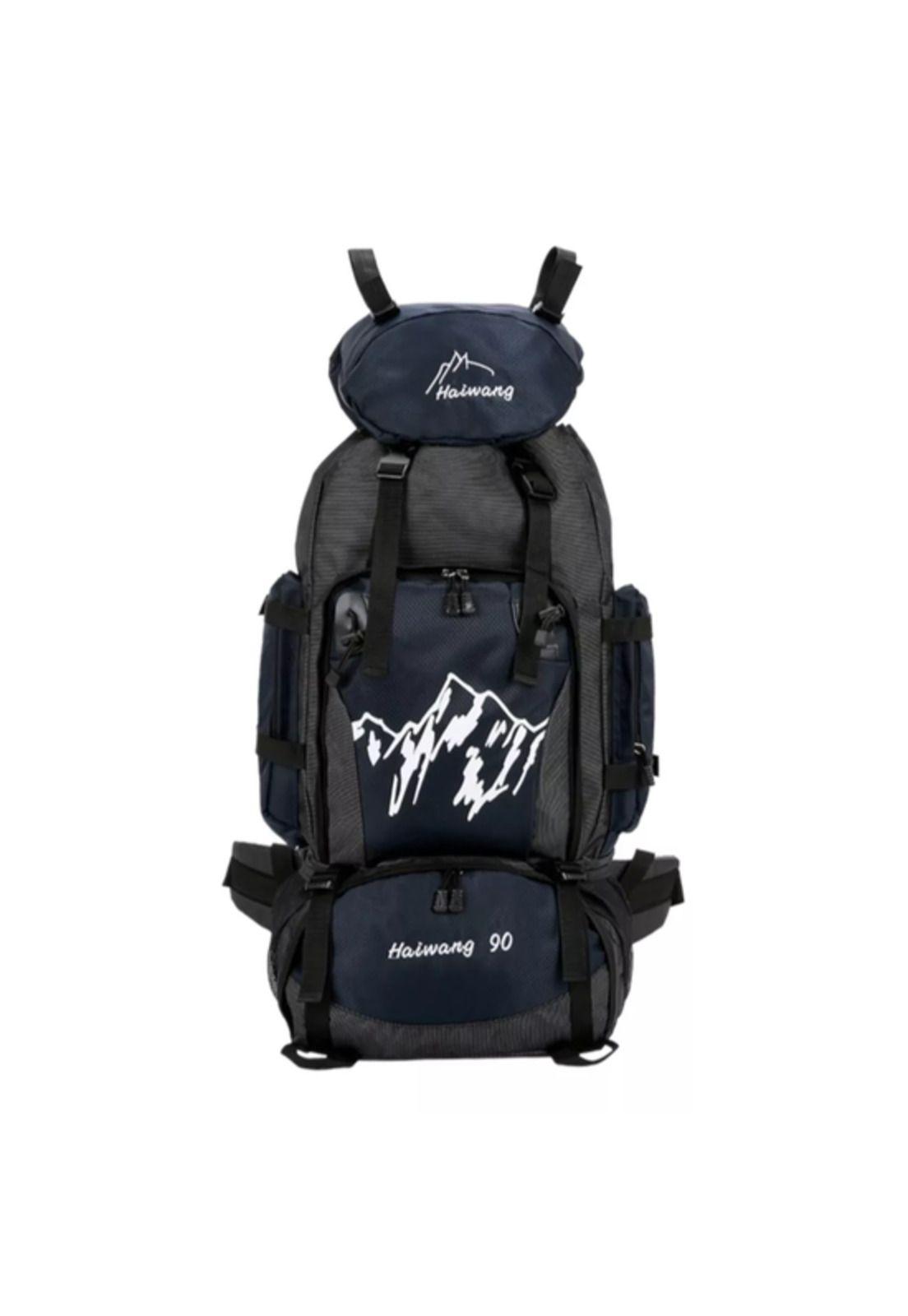 Mochila 90L para camping color negro-0