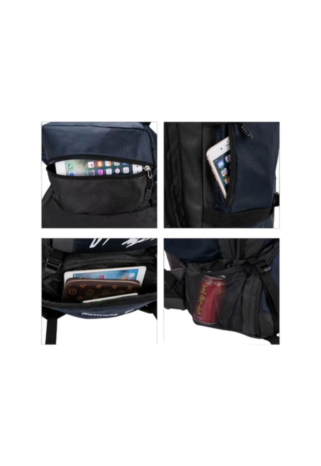 Mochila 90L para camping color negro-3