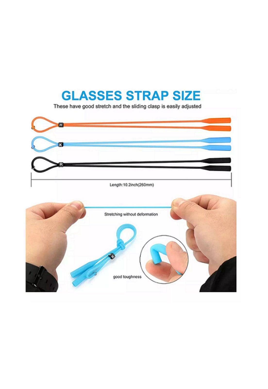 5 Straps Lentes Silicona Ajustable con Ganchos Anticaída-6