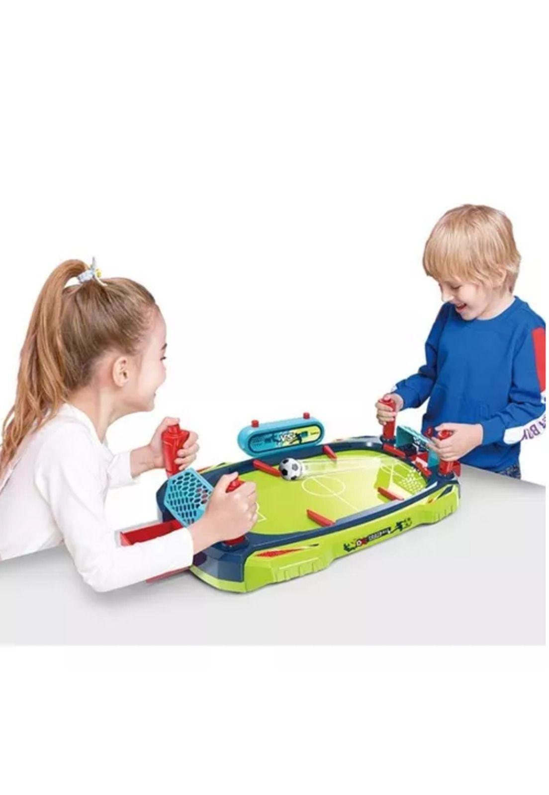 Mini futbolito de mesa tipo flipper rojo-4