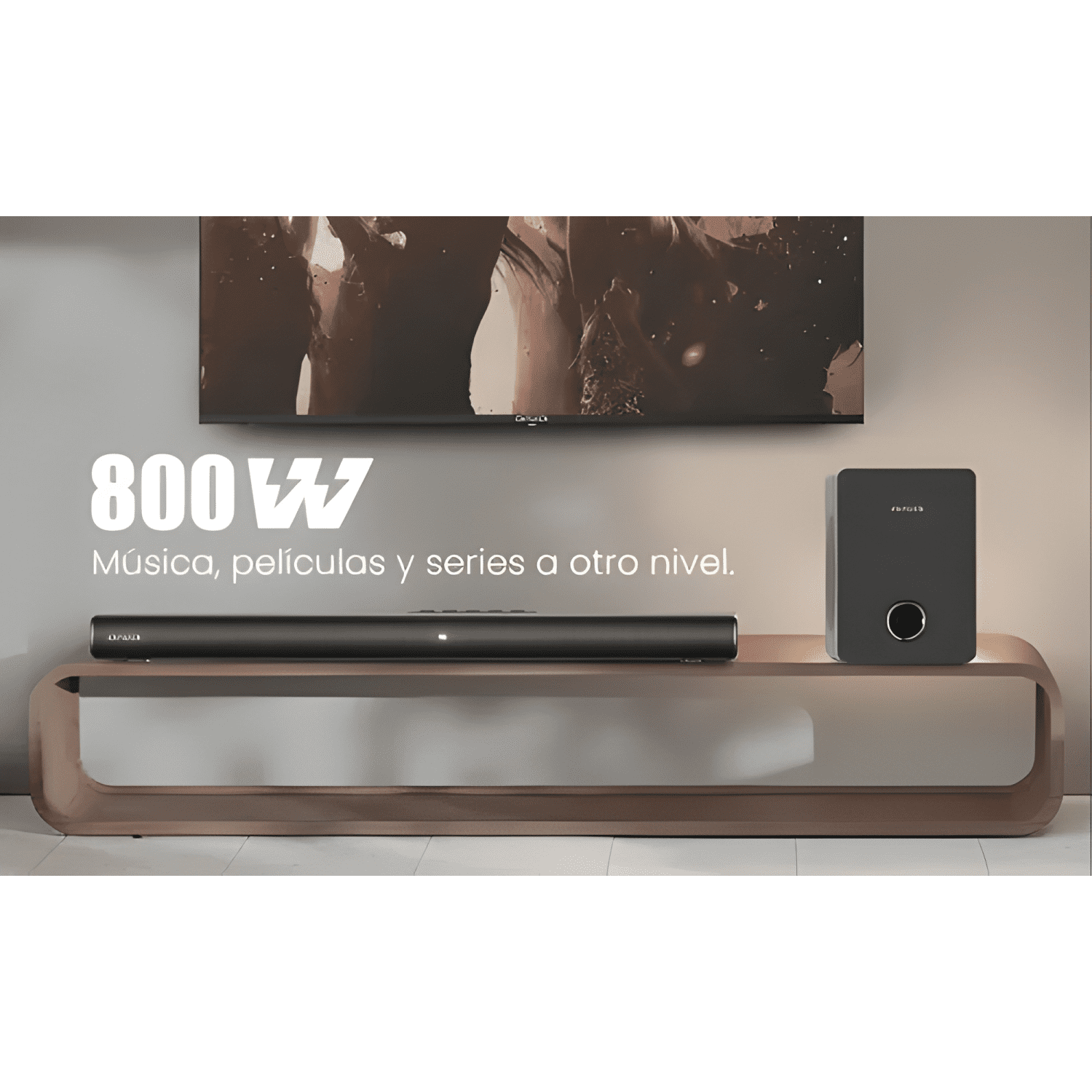 Home theaters soundbar subwoofer bluetooth Negro-4