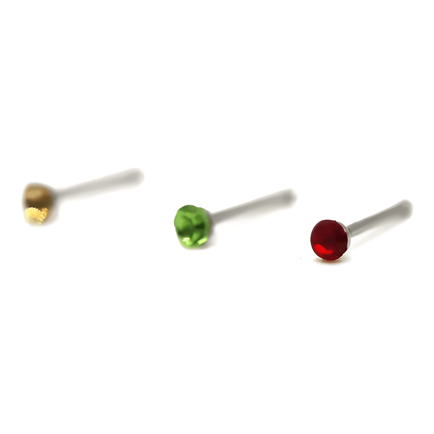 Aro Punto Nariz Piercing Acero Set 40 Unidades Mix Colores-3