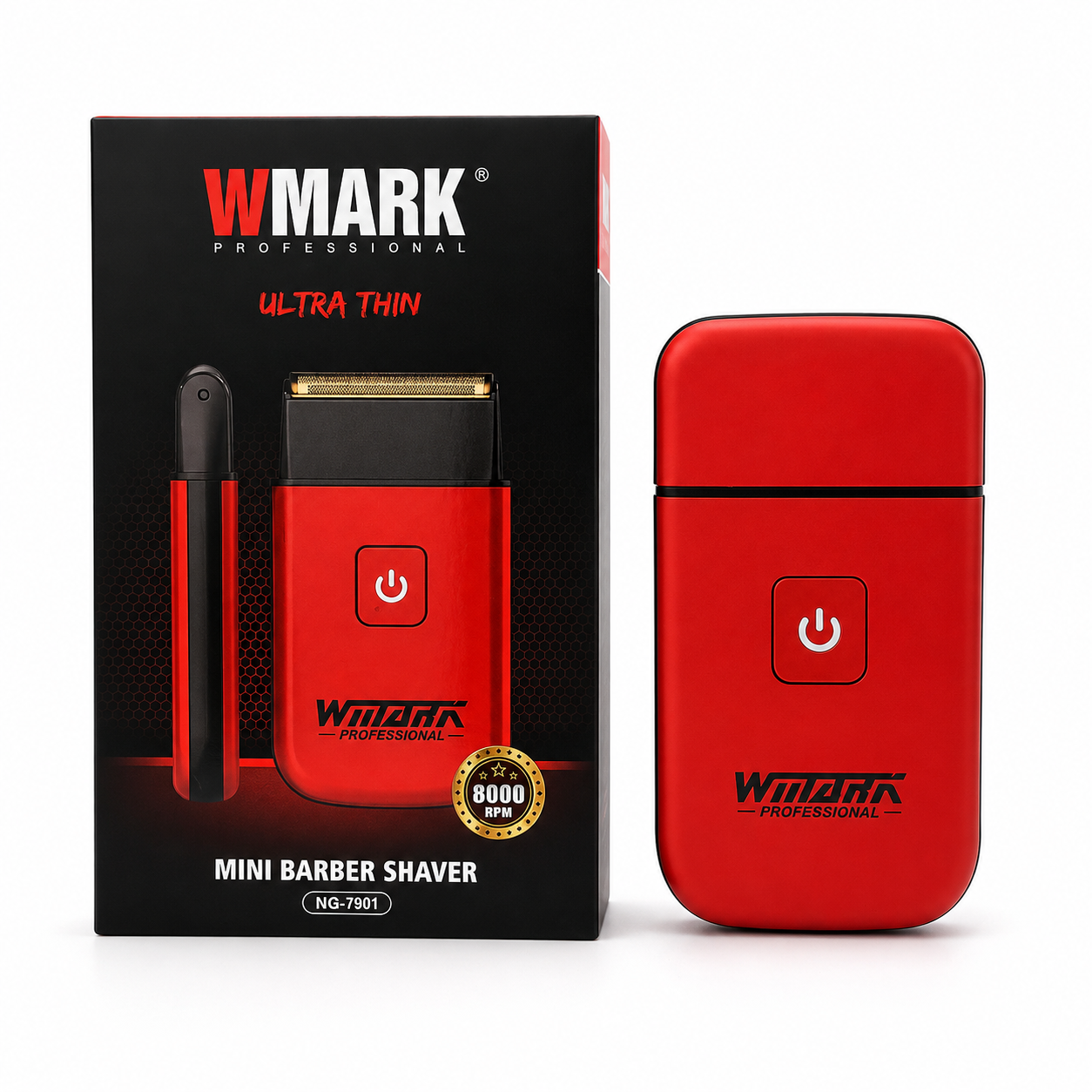 Afeitadora Port til WMark NG 7901 Roja Mini Barber Shaver-4