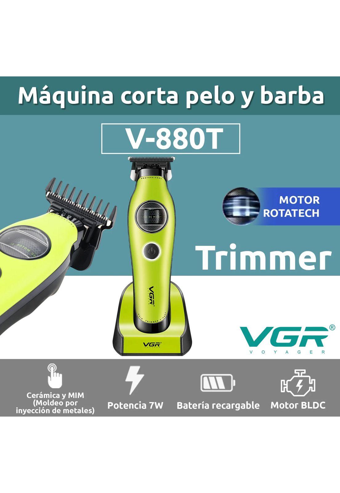 Maquina Patillera Trimmer VGR880T Rotatech Bldc 7200RPM Verde-2