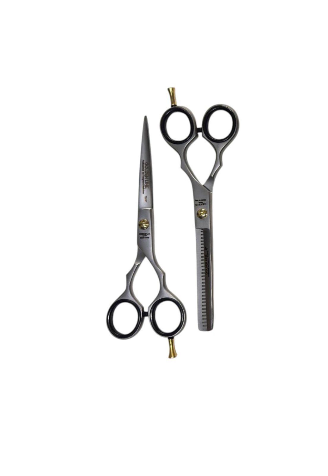 Kit Tijera Henbor Italana Microdentada Y Esculpidora Mate 6"-0